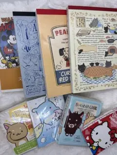 パラ2パラメモ、キャラメモ、シール付きメモ3