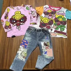 HYSTERIC GLAMOUR キッズ Tシャツ パンツ 3点セット 90cmのサムネイル