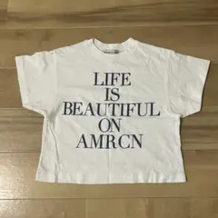アダムエロペ SALON Americana 白色 Tシャツのサムネイル