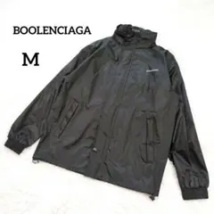 BOOLENCIAGA　ナイロンジャケット　ジップアップ　黒　フード　5700