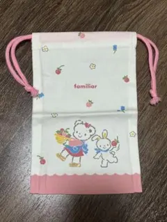 familiar イラスト付きポーチ