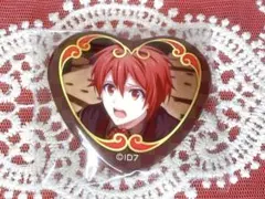 アイドリッシュセブン 七瀬陸 ハート型 缶バッジ バレンタイン 大脱出