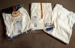 新品未使用　 VネックTシャツ M 2枚& 下着長丈パンツ M