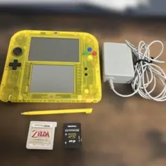 【ピカチュウ】イエローニンテンドー2DS 本体 付属品・おまけあり