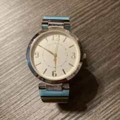 新品 青と茶色のストライプ 腕時計(クォーツ)【88】