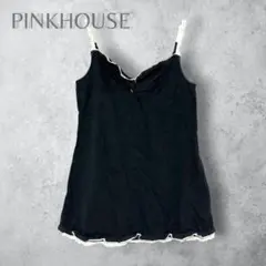 PINK HOUSE ピンクハウス　レースキャミソール ブラック　日本製　春夏のサムネイル