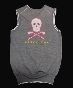 ⛳️マークアンドロナ ♥️定番のバックスカル ニットベスト MARK＆LONA