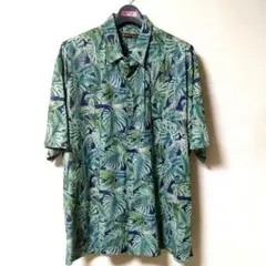 TORI RICHARD アロハシャツ 2XL グリーン系 ボタニカル柄のサムネイル