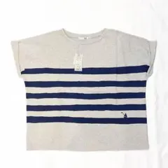 チ*ン様 新品　ナチュラルランドリー　 空紡天竺　ボーダープリントＴシャツのサムネイル