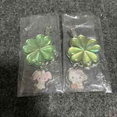 シークレットヘアクリップクローバー　キティー、ボンボンリボン　おまけ付き