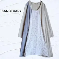美品☆ SANCTUARY NICE CLAUP 異素材切替 チュニック レースのサムネイル