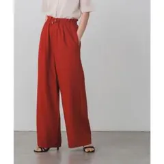Hunch オレンジブラウン　ワイドパンツ　ゆるっと