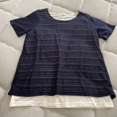 SHOO・LA・RUE ボーダー柄 Tシャツ