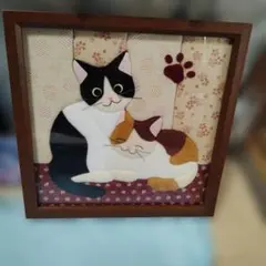 新品未使用】パッチワークタペストリー ねこのキルト - メルカリ