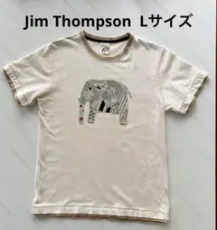 Jim Thompson Lサイズ 象柄 Tシャツ ベージュのサムネイル