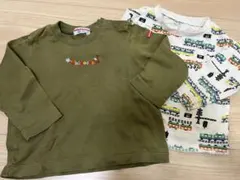 MIKI HOUSE ミキハウス西松屋　長袖カットソー 2枚セット 90cm