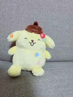 ポムポムプリン ぬいぐるみ マスコット ラストワン賞　レア　花飾り