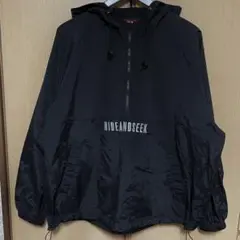 Hide and Seek ナイロンジャケット L ブラック/グレー HIDE AND SEEK - NYLON ZIP JACKET (GRAY) / ナイロンジャケット