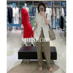 MIESROHE ミースロエ　ウエストデザインマニッシュパンツ /2WAY仕様のサムネイル