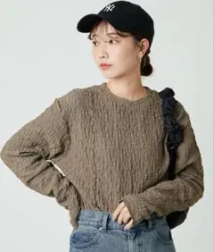 FREAK'S STORE シャーリングポコポコメローロングスリーブ Tシャツ