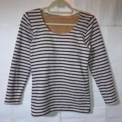 しまむらCLOSSHI ノンワイヤーインナー、トップス極暖裏起毛白系LLサイズ