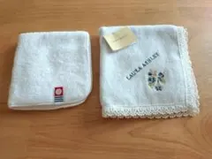【新品　未使用】LAURA ASHLEY×今治タオルハンカチ 2枚セット