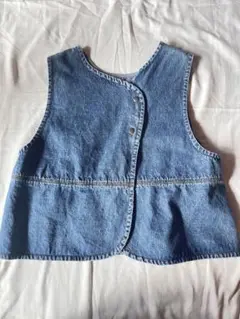 美品　freaks store デニムベスト　ジレ