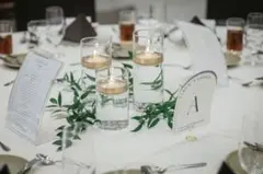 結婚式 披露宴 メニュー表 メニュー立て 受付 テーブルナンバー