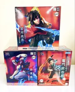 鬼滅の刃 XrossLinkフィギュア 竈門炭治郎 冨岡義勇 猗窩座 3個セット