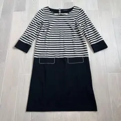 ロートレアモン　ボーダーワンピース　ゆったり　七分袖　美品