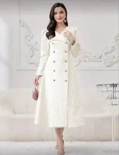 【新品】ホワイト パーティドレス