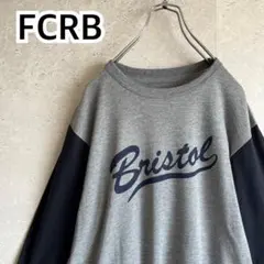 FCRB エフシーアールビー ビッグロゴ ロンT 袖切り替え 日本製