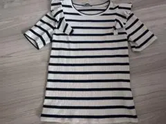 ZARAザラ 半袖 フリルボーダー レディース Sサイズ