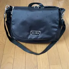 MARY QUANT ブラック ドット柄 ショルダーバッグ