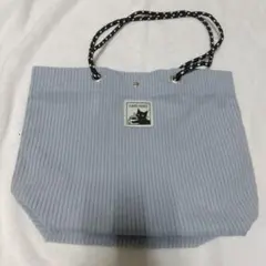 カフェ・ベローチェ　冬の黒ねこハッピーバッグ2026 黒ねこコーデュロイバッグ