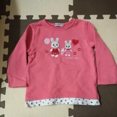 ミキハウス ピンク トレーナー 100