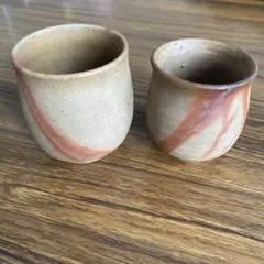 期間限定最終セール！備前焼 緋襷ひだすき茶器セット 楽天市場】緋襷 ひだすき 湯呑 径7cm×高9.5cm 2客セット 化粧箱
