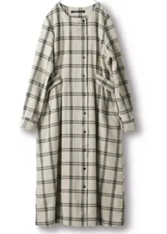 サニークラウズ チェックのワンピコート 大きめ3Lサイズ