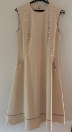 chesty ノースリーブ パールワンピース