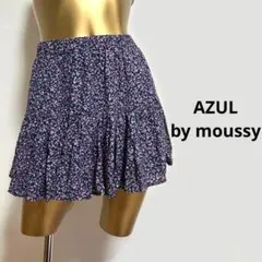 【3623】AZUL by moussy 花柄 ミニスカート S