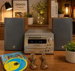 DENON ミニコンポ D-MX33MD SC-MX33 本体 スピーカーセット - メルカリ