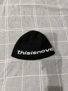 thisisneverthat ニット帽 ビーニー ブラックのサムネイル