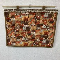 ミニ、キルトタペストリー　ハウス