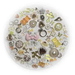 ネイルパーツ　デコパーツ　サンリオ　ミミー　ポムポムプリン　黄色　まとめ売り