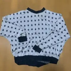 星柄プリント長袖トップス