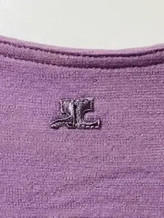 セール‼︎Courreges クレージュ ロゴ ウール　ミニニットワンピース