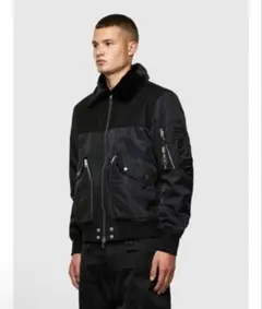 ディーゼル　ファーブルゾン　M ブラック