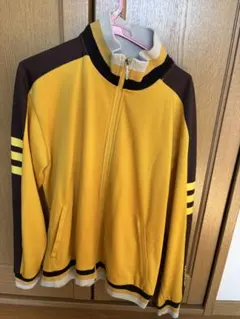 イエロー ブラウン トラックジャケット