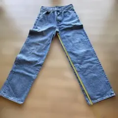 GU デニムパンツ 丈長めライトブルー 28インチ
