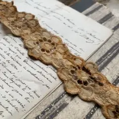 ジャンクジャーナル素材☆錆染ヴィンテージフラワーレース